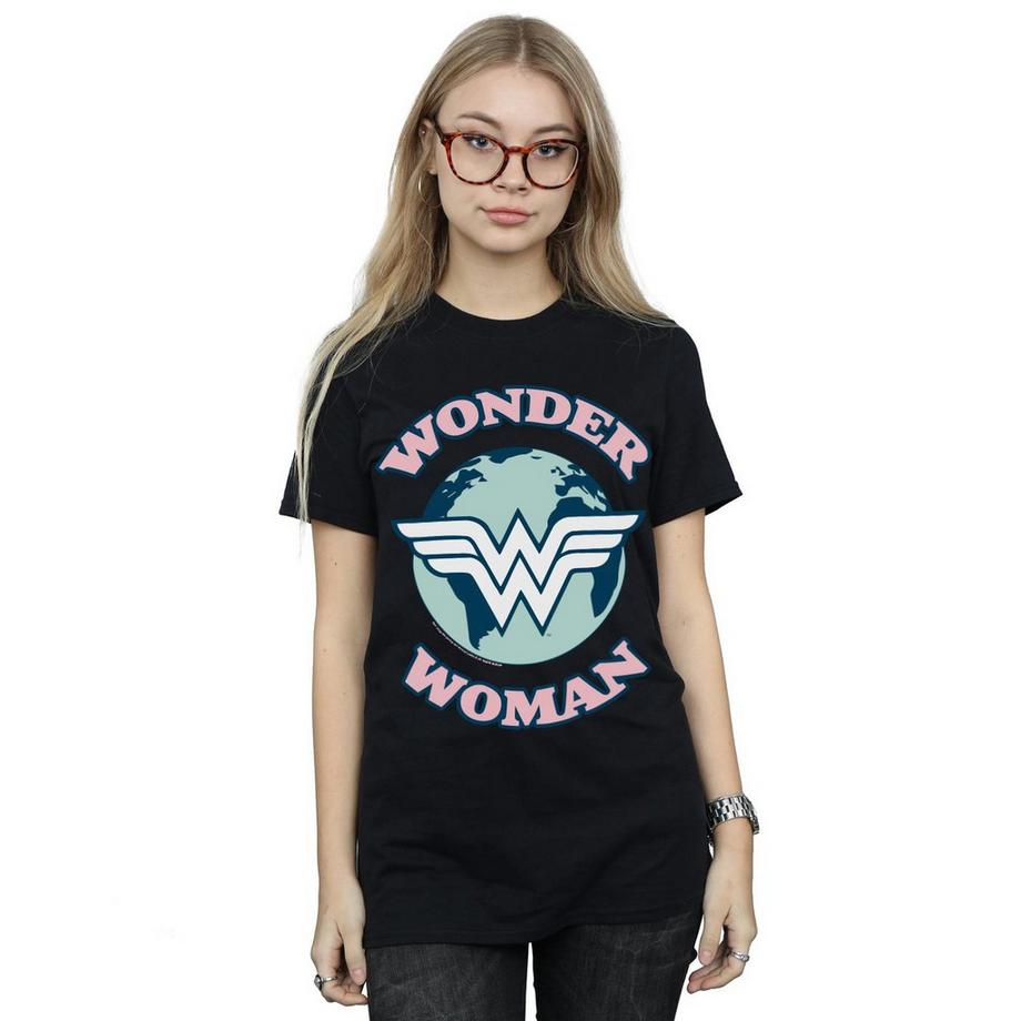 DC COMICS Wonder Woman Globe Logo T-Shirt  
