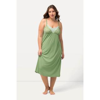 Ulla Popken Negligé Spitzenband V-Ausschnitt Verstellbare Träger  