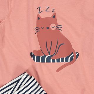 La Redoute Collections  Lot de 3 pyjamas en coton imprimés chat 