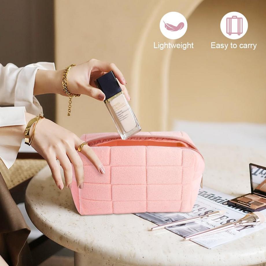 Only-bags.store Borsa Cosmetica da Viaggio Trapuntata  
