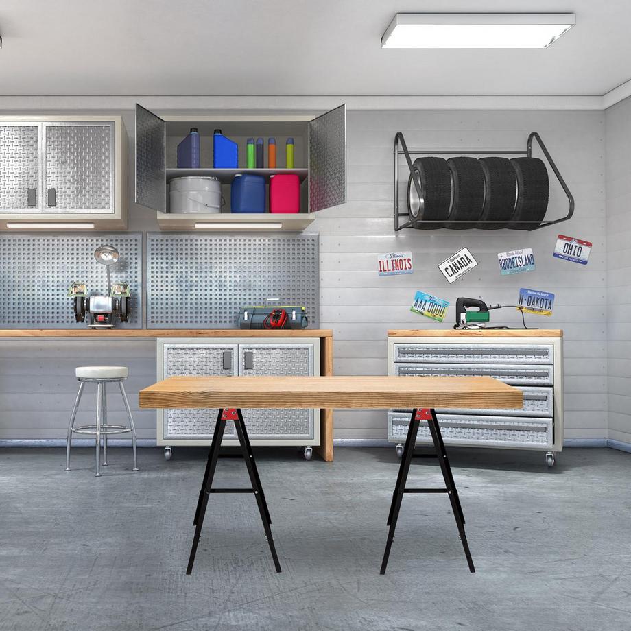 B2X Arbeitsbock 2er Set/rot  