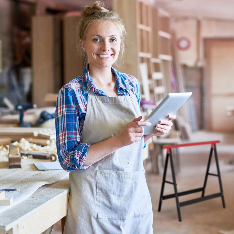 B2X Arbeitsbock 2er Set/rot  