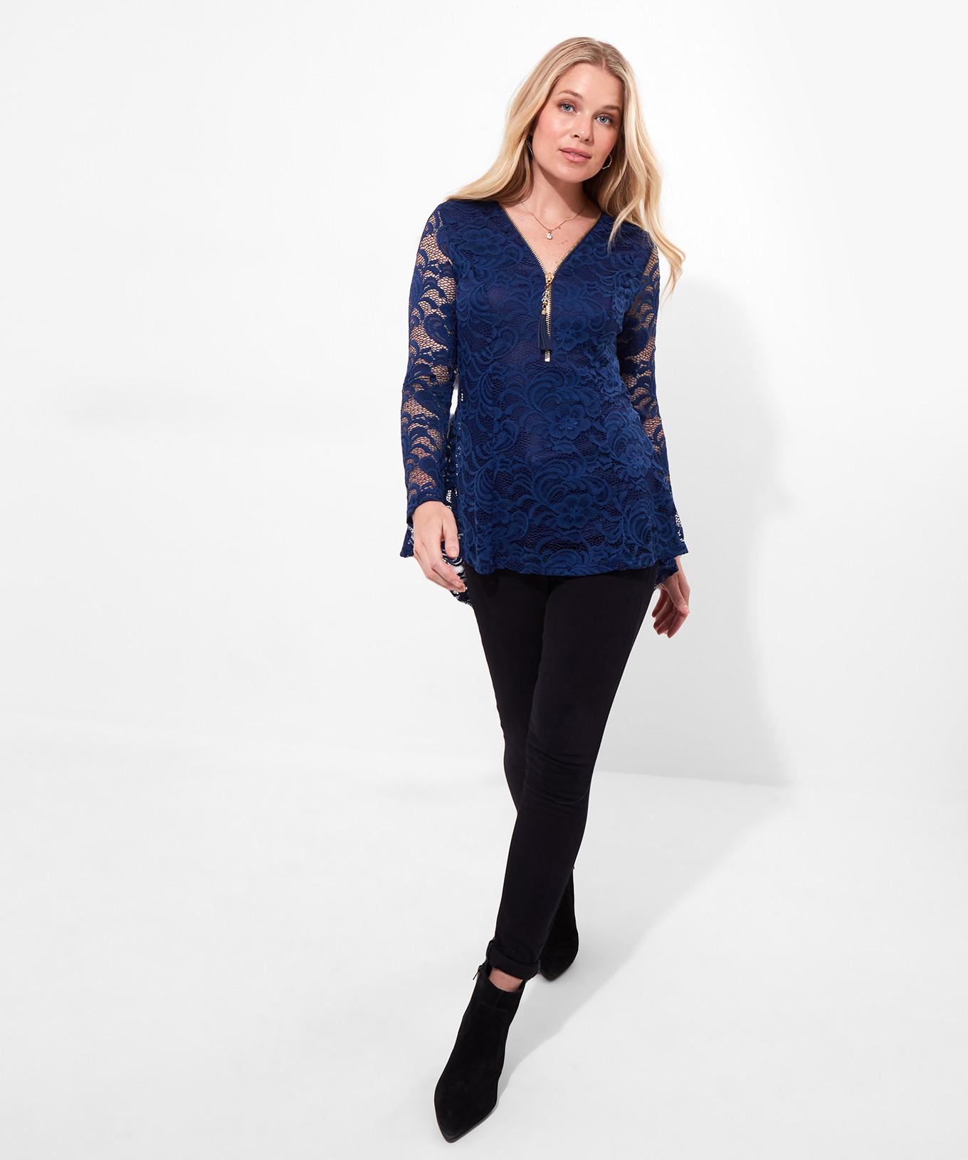 Joe Browns Top Slim in Pizzo con Cerniera  