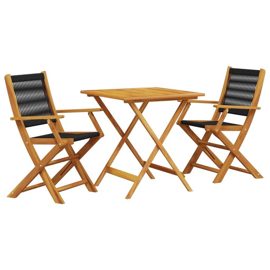 Ensemble de bistro bois d'acacia