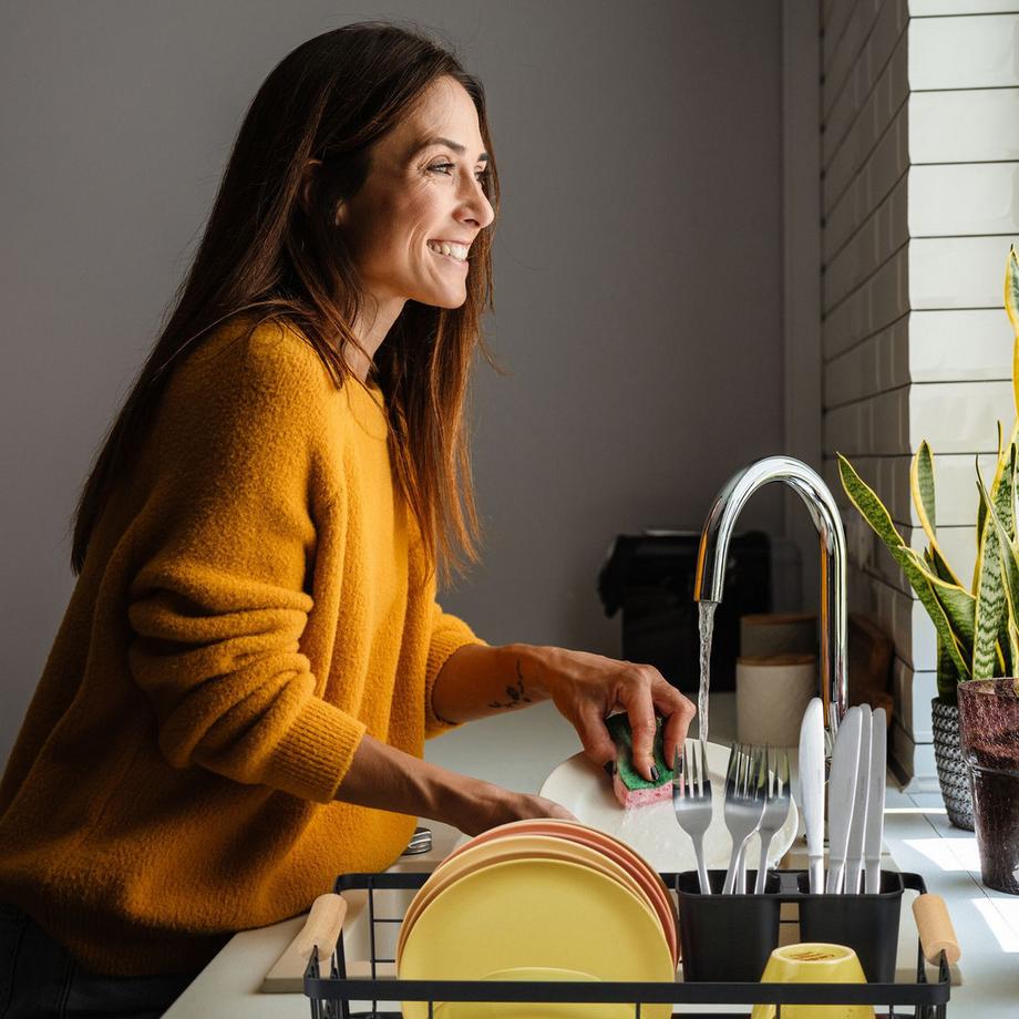 Northix  Égouttoir à vaisselle avec panier à couverts 