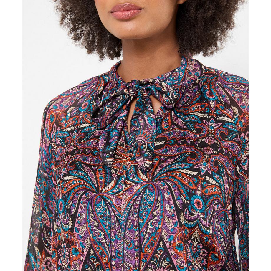 Joe Browns Blouse Boho à Col Noué et Manches à Volants  