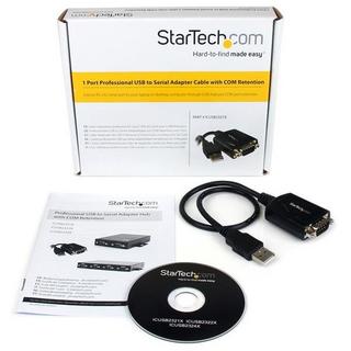 STARTECH.COM  StarTech.com USB 2.0 auf Seriell Adapter - USB zu RS232  DB9 Konverter (COM) 