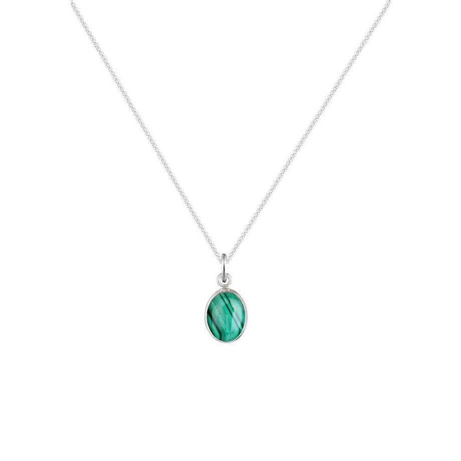 Elli  Collier Femme Pierre Précieuse De Malachite 