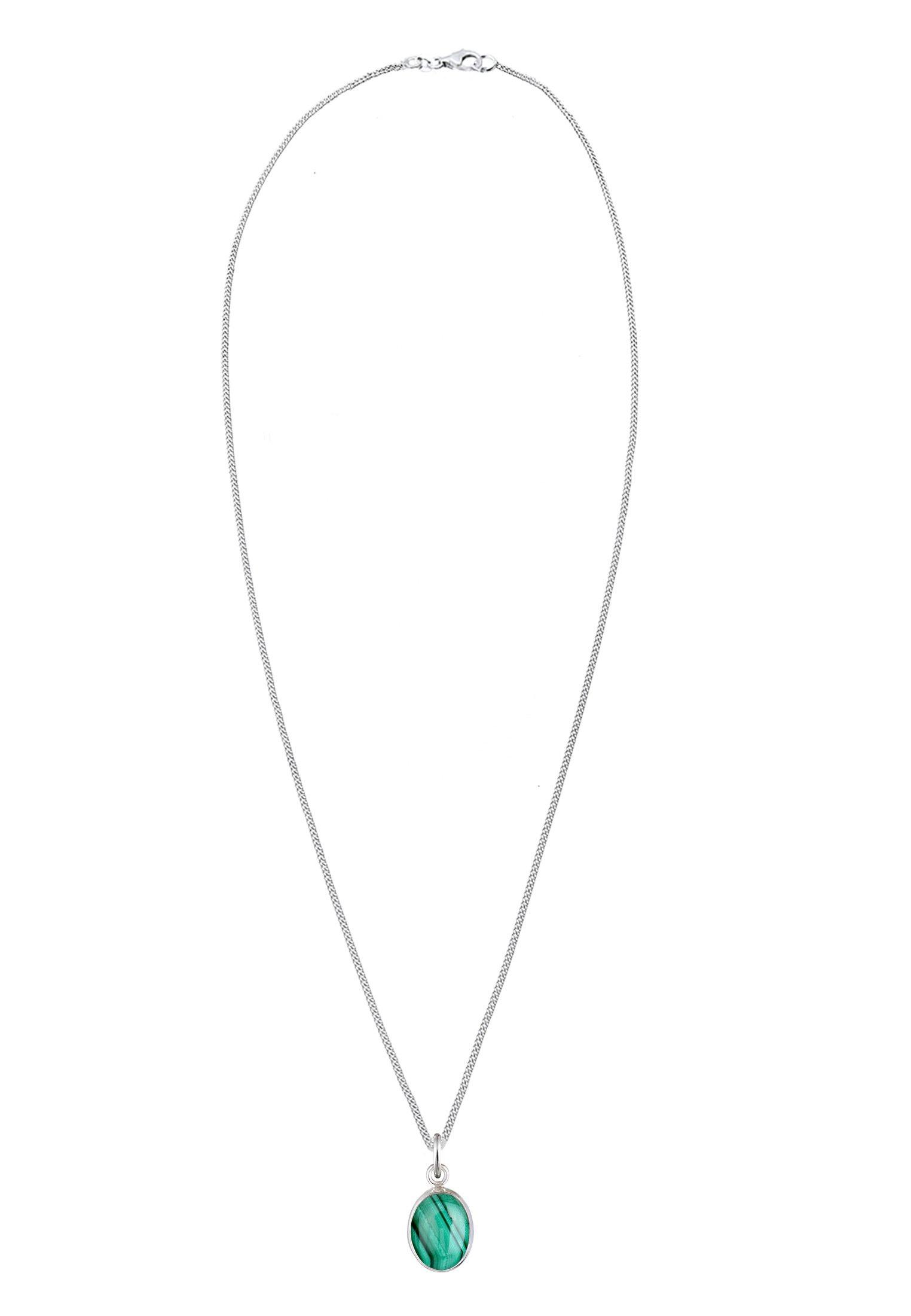 Elli  Collier Femme Pierre Précieuse De Malachite 