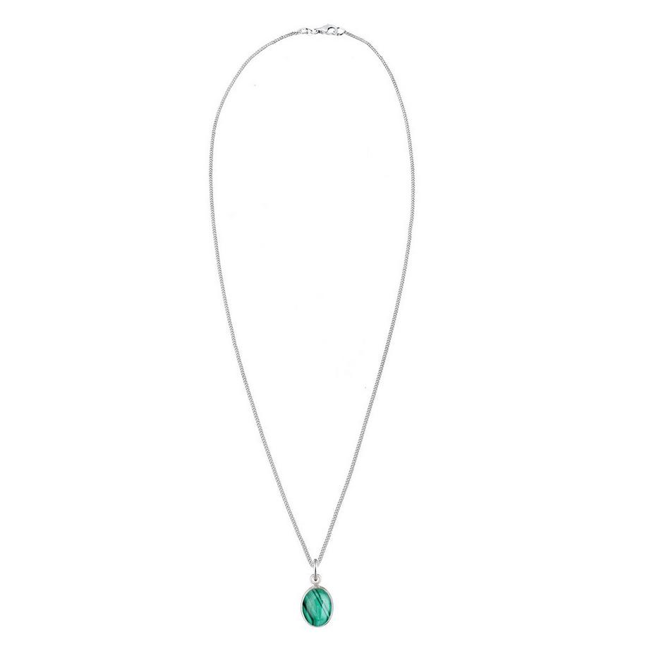Elli  Collier Femme Pierre Précieuse De Malachite 