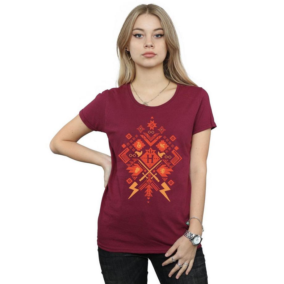 Harry Potter Aztec Symbol Regular Fit T-Shirt  
