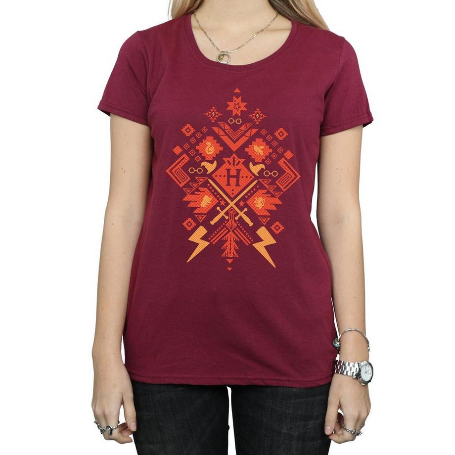 Harry Potter Aztec Symbol Regular Fit T-Shirt  