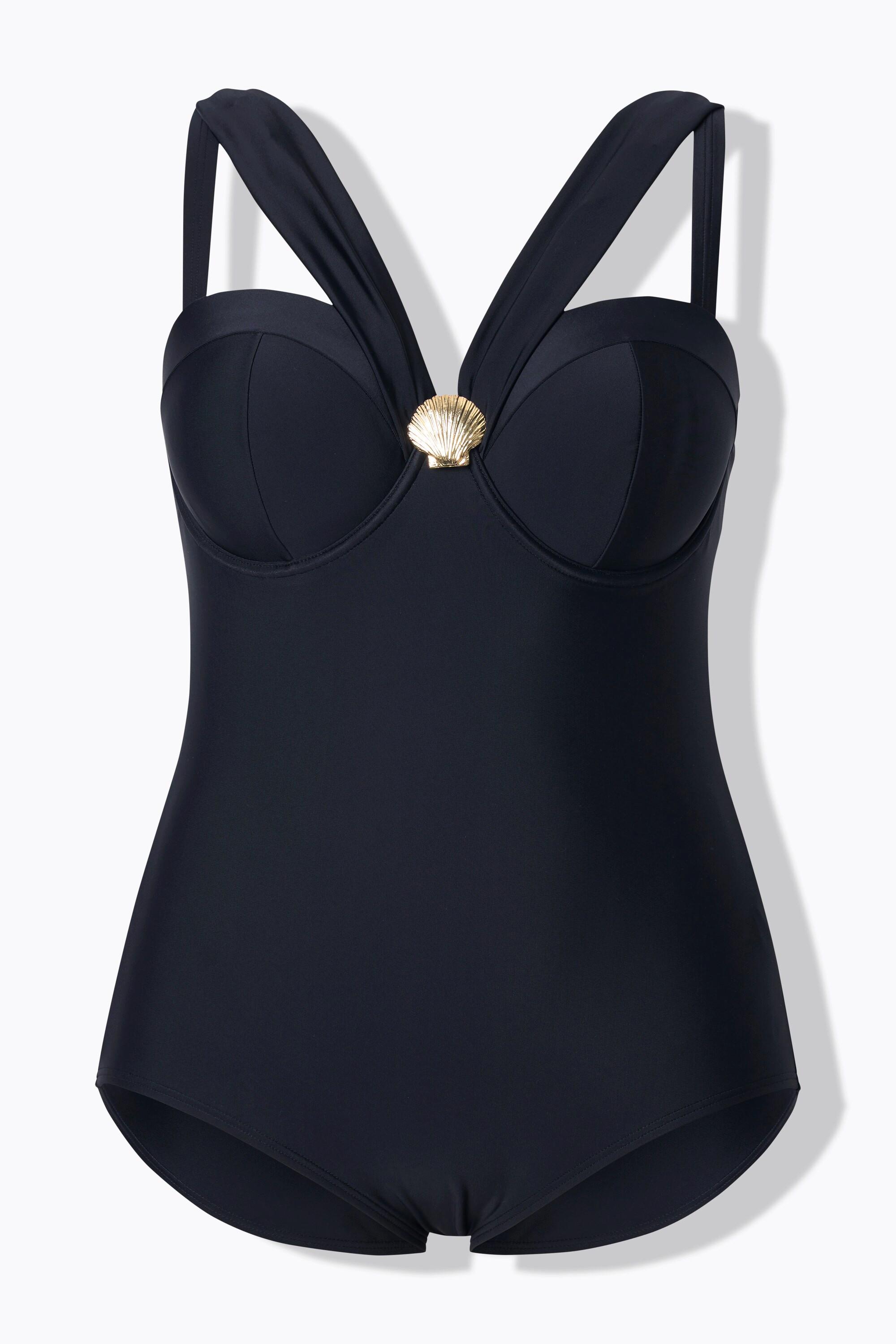 Ulla Popken Costume da bagno Ferretto Coppe Morbide Spalline Regolabili  