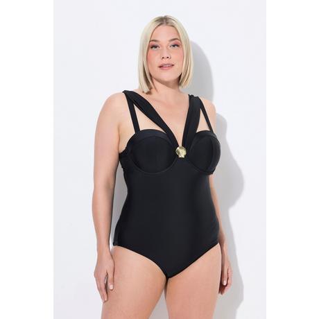 Ulla Popken Costume da bagno Ferretto Coppe Morbide Spalline Regolabili  