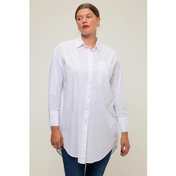 Chemisier oversized à patte de boutonnage et col de chemise