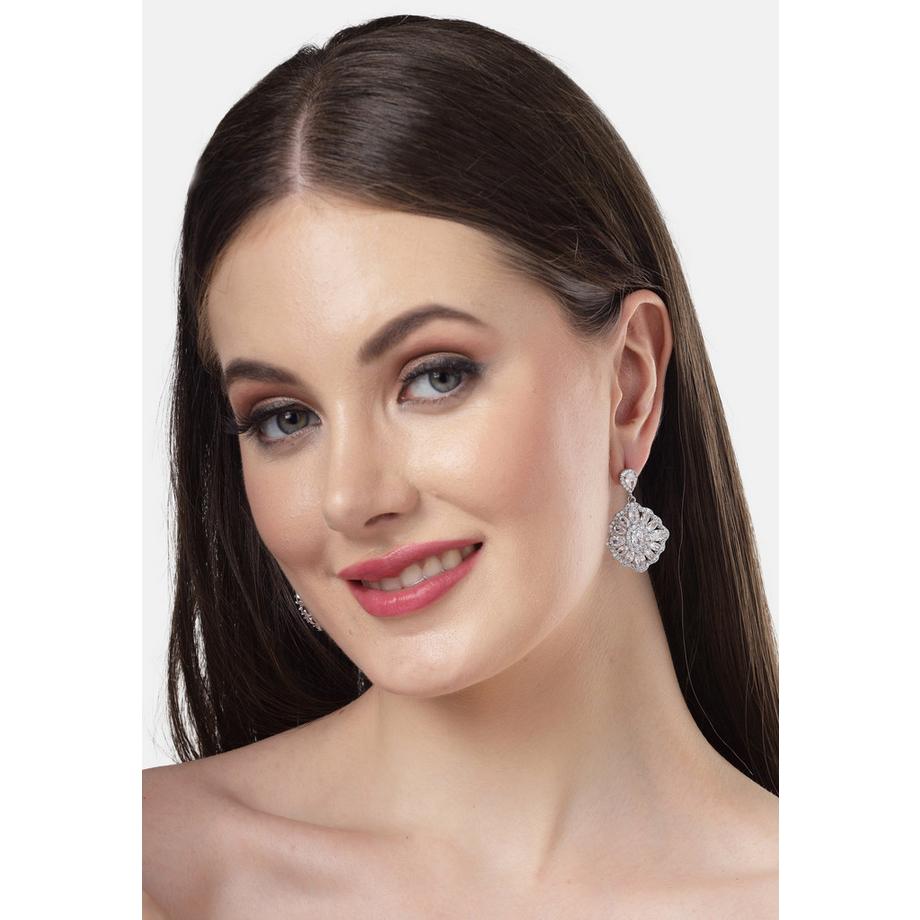 AVANT-GARDE PARIS  Collection Diva Boucles d'oreilles statement en zirconium cubique 