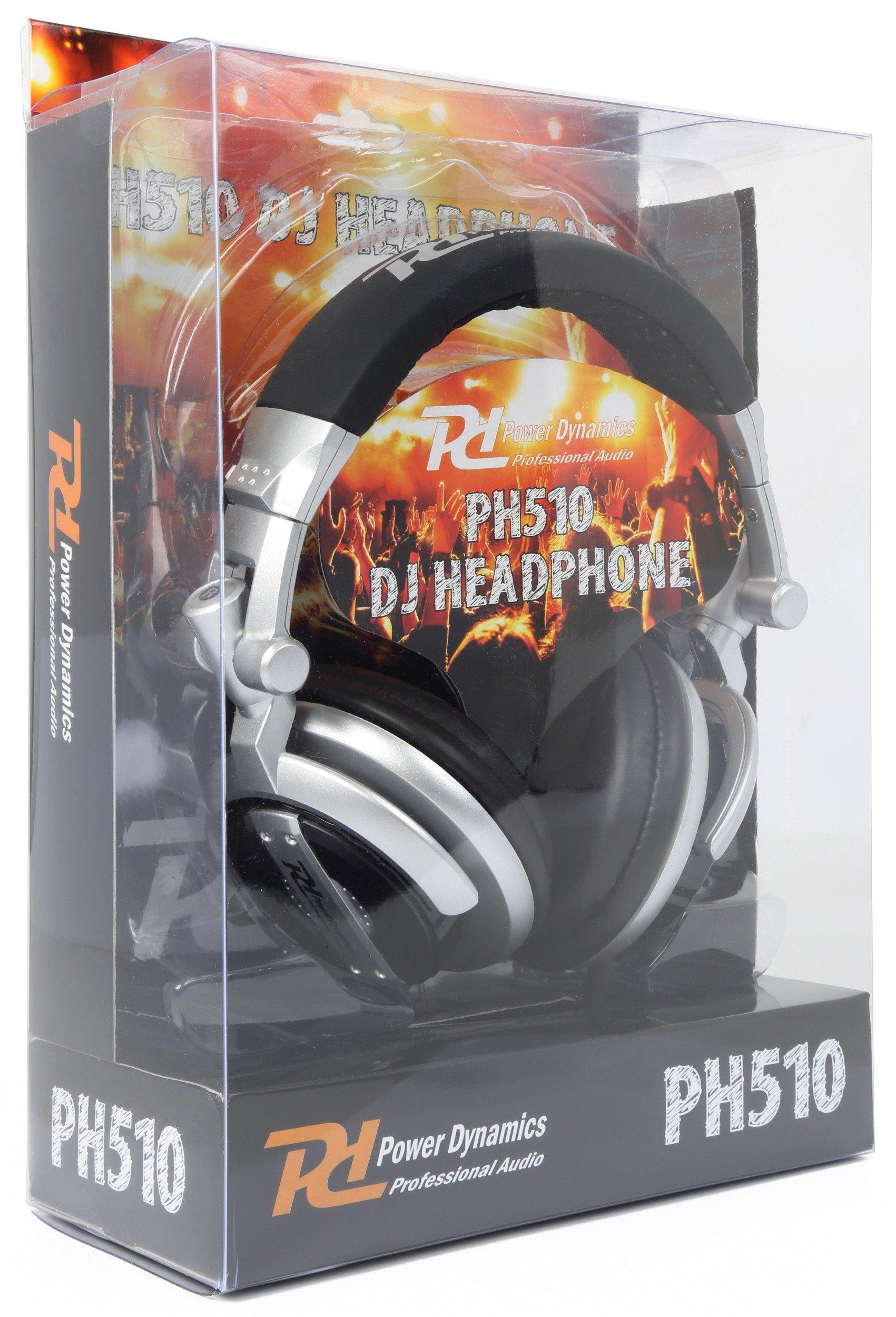 Power Dynamics  Power Dynamics PH510 Écouteurs Avec fil Arceau Musique Noir, Argent 