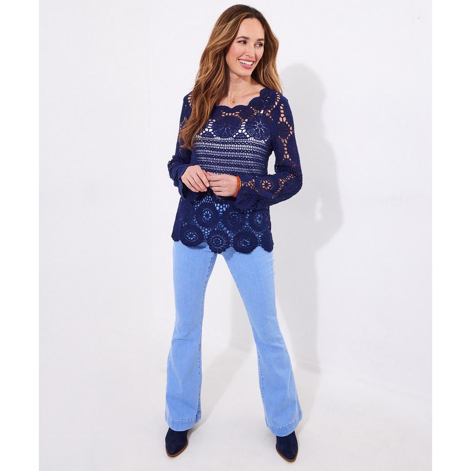 Joe Browns Pullover Maniche Lunghe All'uncinetto  