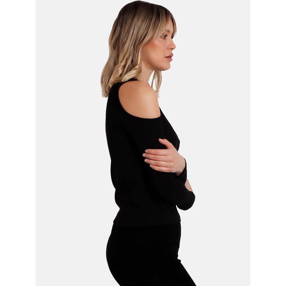 Admas Top Manches Longues Épaules Nues Hombros  