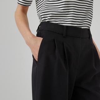 La Redoute Collections Weite Bundfaltenhose Knöchellang  