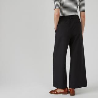La Redoute Collections Weite Bundfaltenhose Knöchellang  