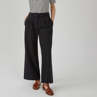 La Redoute Collections Weite Bundfaltenhose Knöchellang  