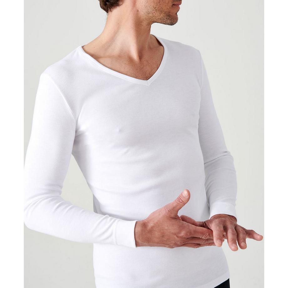 Damart Tee-shirt col V manches longues chaleur Medium 3  