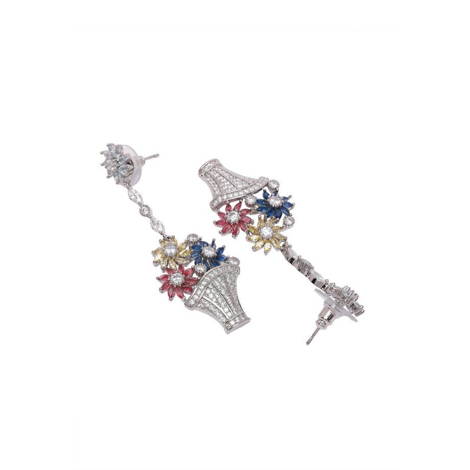 AVANT-GARDE PARIS  Diva Niedliche Bouquet-Tropfenohrringe 