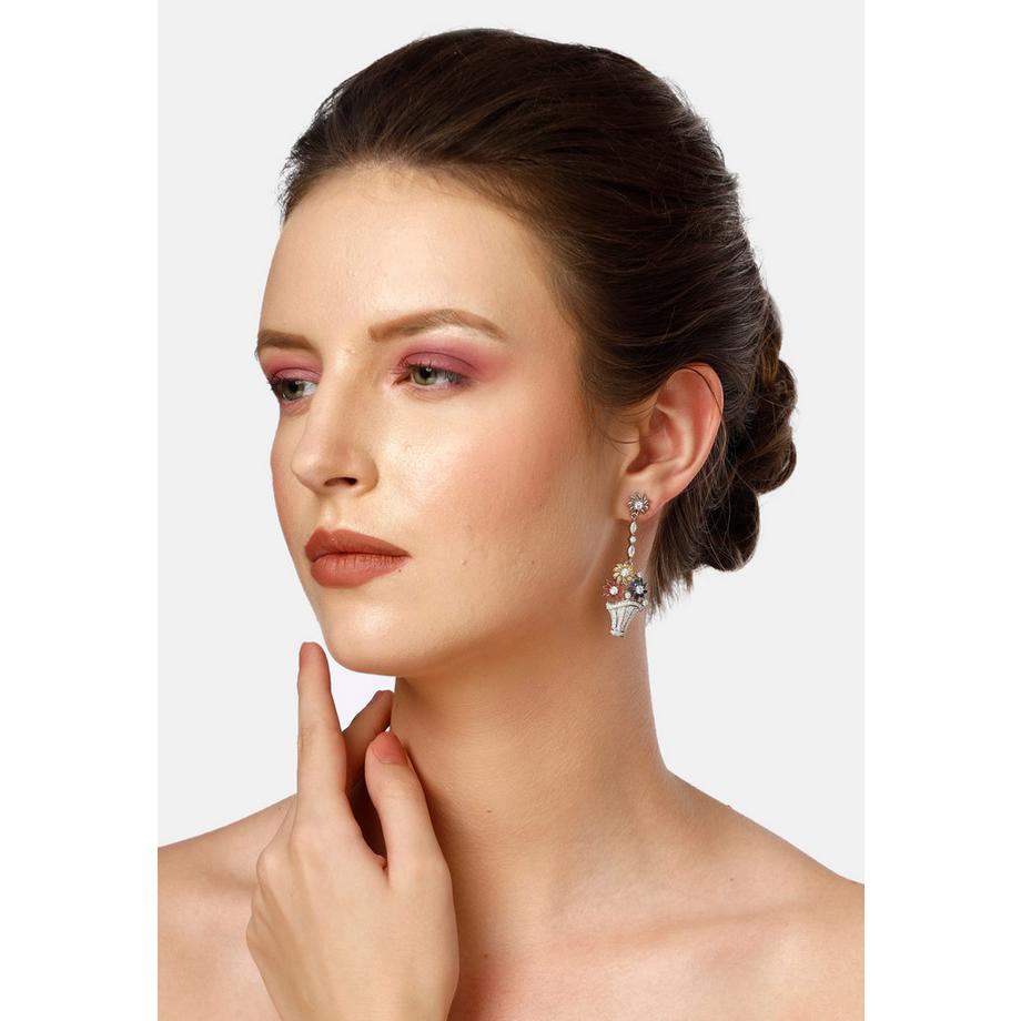 AVANT-GARDE PARIS  Diva Niedliche Bouquet-Tropfenohrringe 