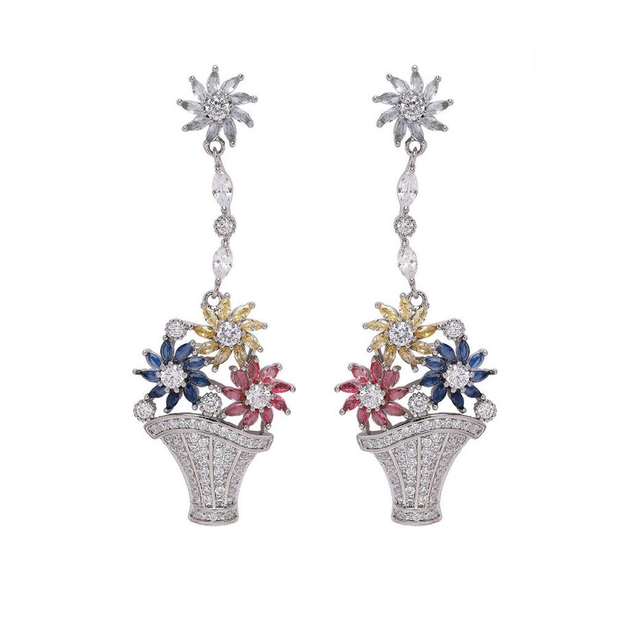 Diva Orecchini a Goccia Bouquet Carini