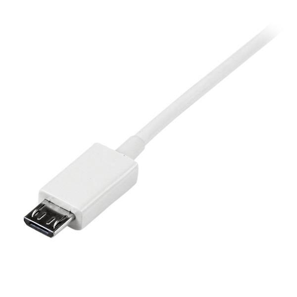 STARTECH.COM  Cavo micro USB bianco 0,5 m - A a Micro B 