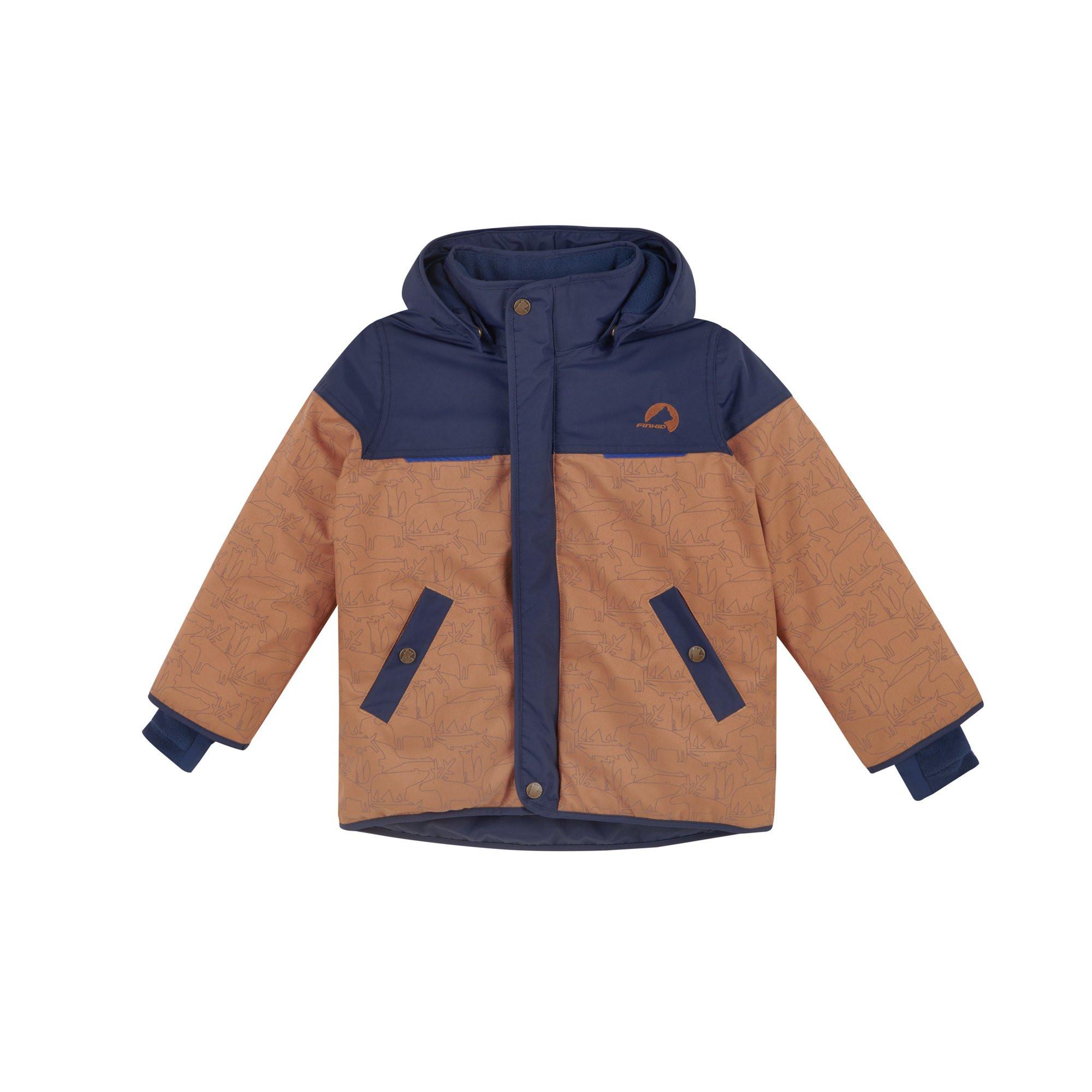 Finkid  reflektierende Winterjacke Koira Ice almond/navy 