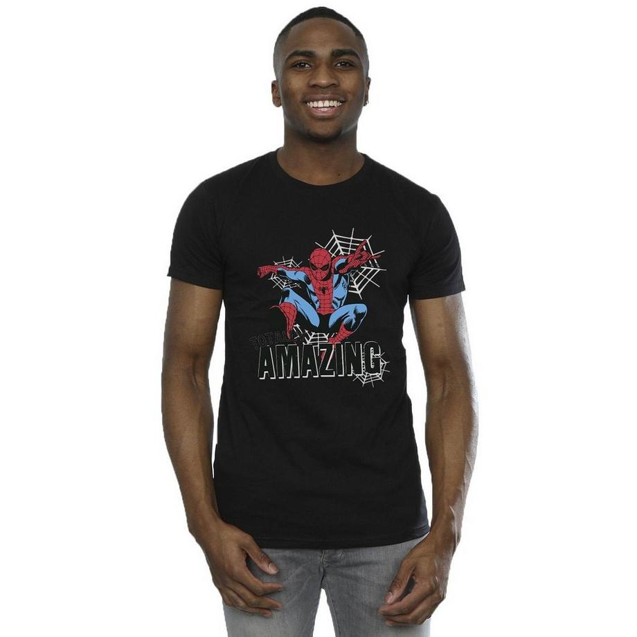 Spider-Man Totally Amazing T-Shirt Stampata  