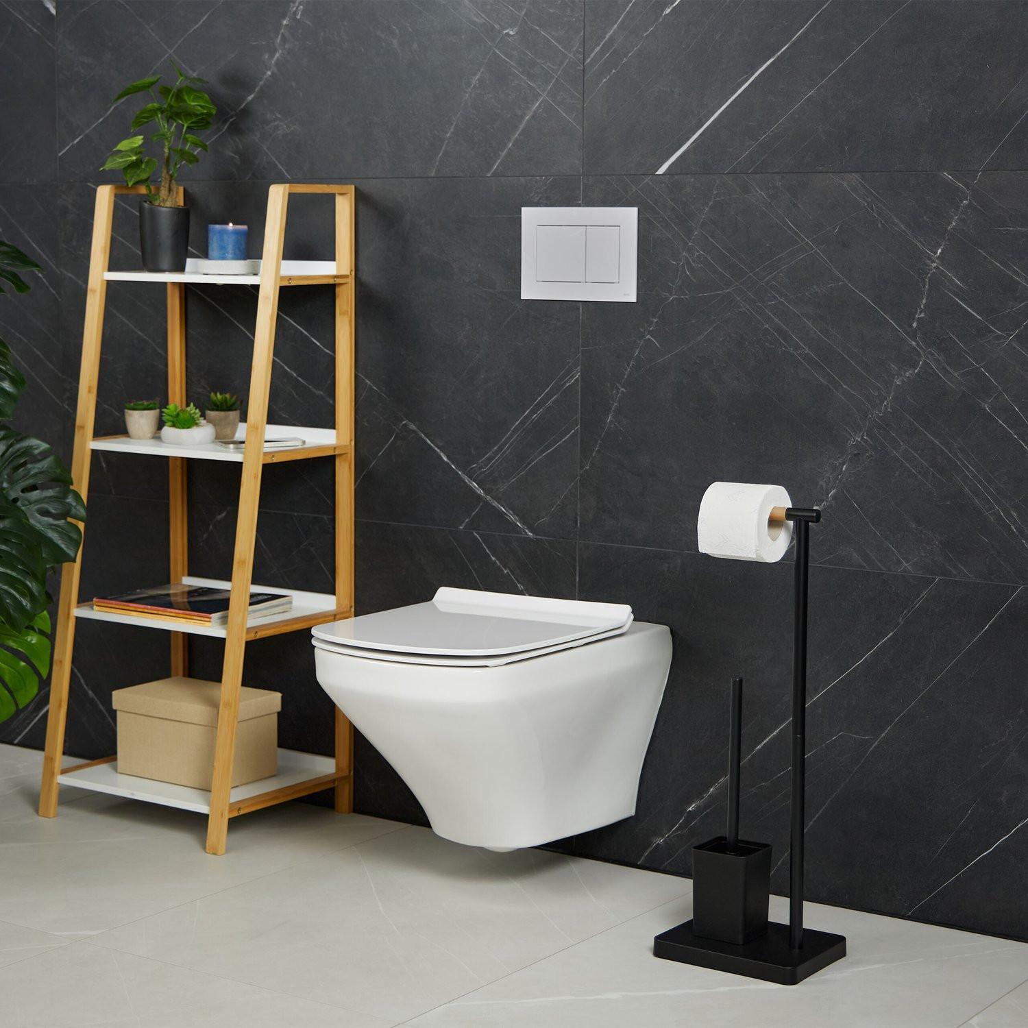 B2X WC-Garnitur mit 2 Ersatzbürstenköpfen  