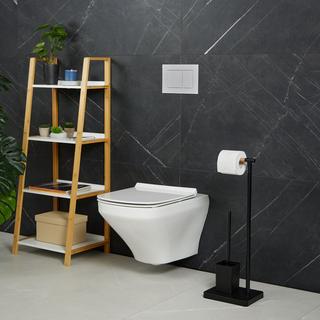 B2X WC-Garnitur mit 2 Ersatzbürstenköpfen  