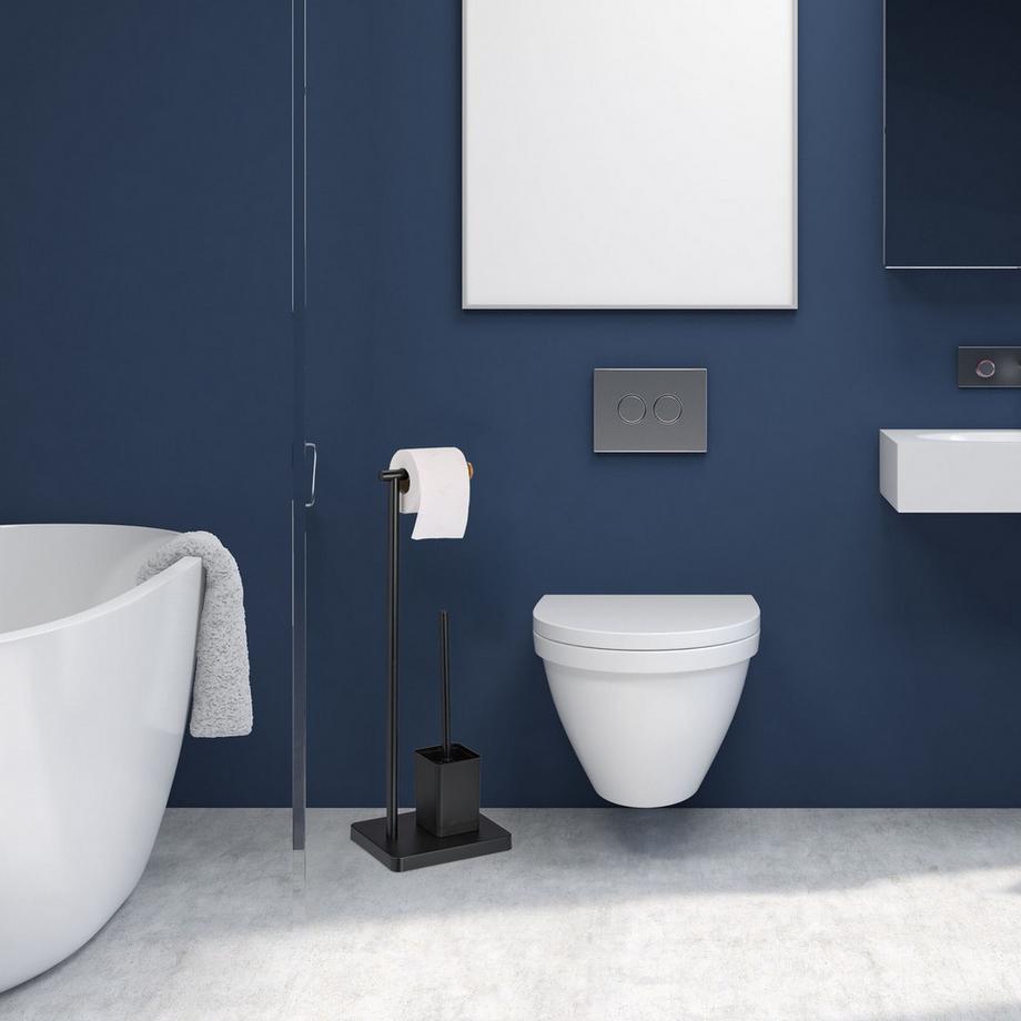 B2X Set WC con 2 testine di ricambio per scopino  