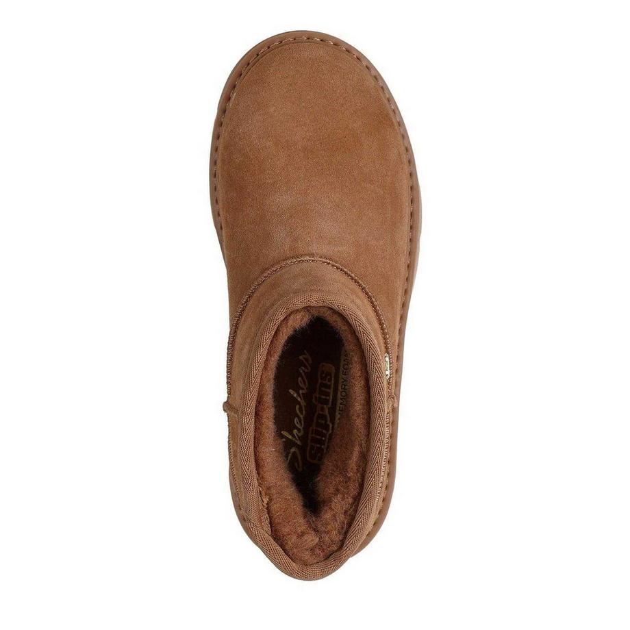 SKECHERS Bottines Cozy en Daim à Enfiler  