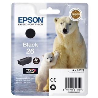 EPSON  Polar bear Singlepack Black 26 Claria Premium Ink 