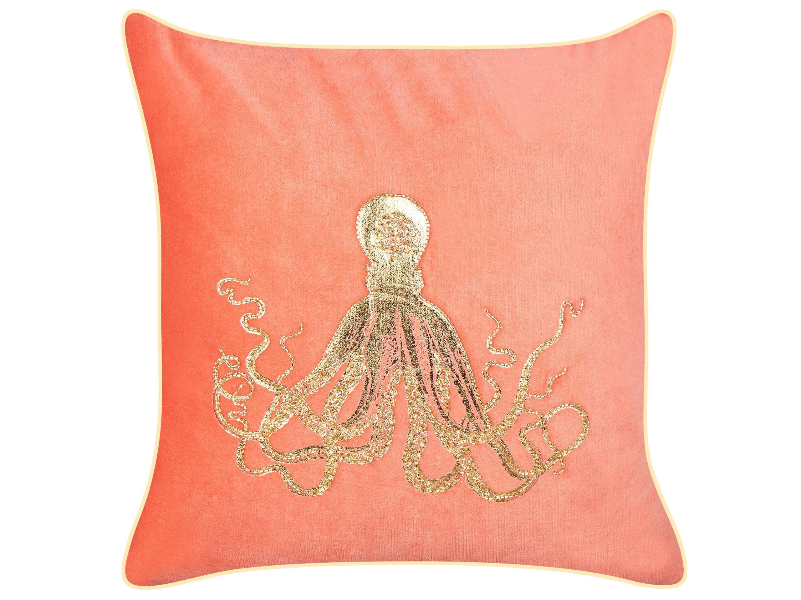 Beliani Coussin en Velours Moderne LAMINARIA  