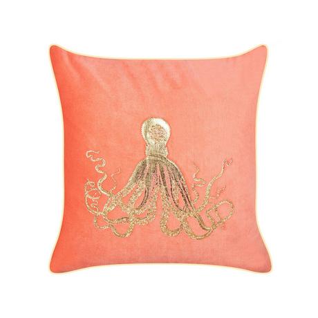 Beliani Coussin en Velours Moderne LAMINARIA  