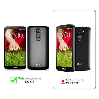 Cadorabo  Housse compatible avec LG G2 - Coque de protection avec fermeture magnétique, fonction de support et compartiment pour carte 