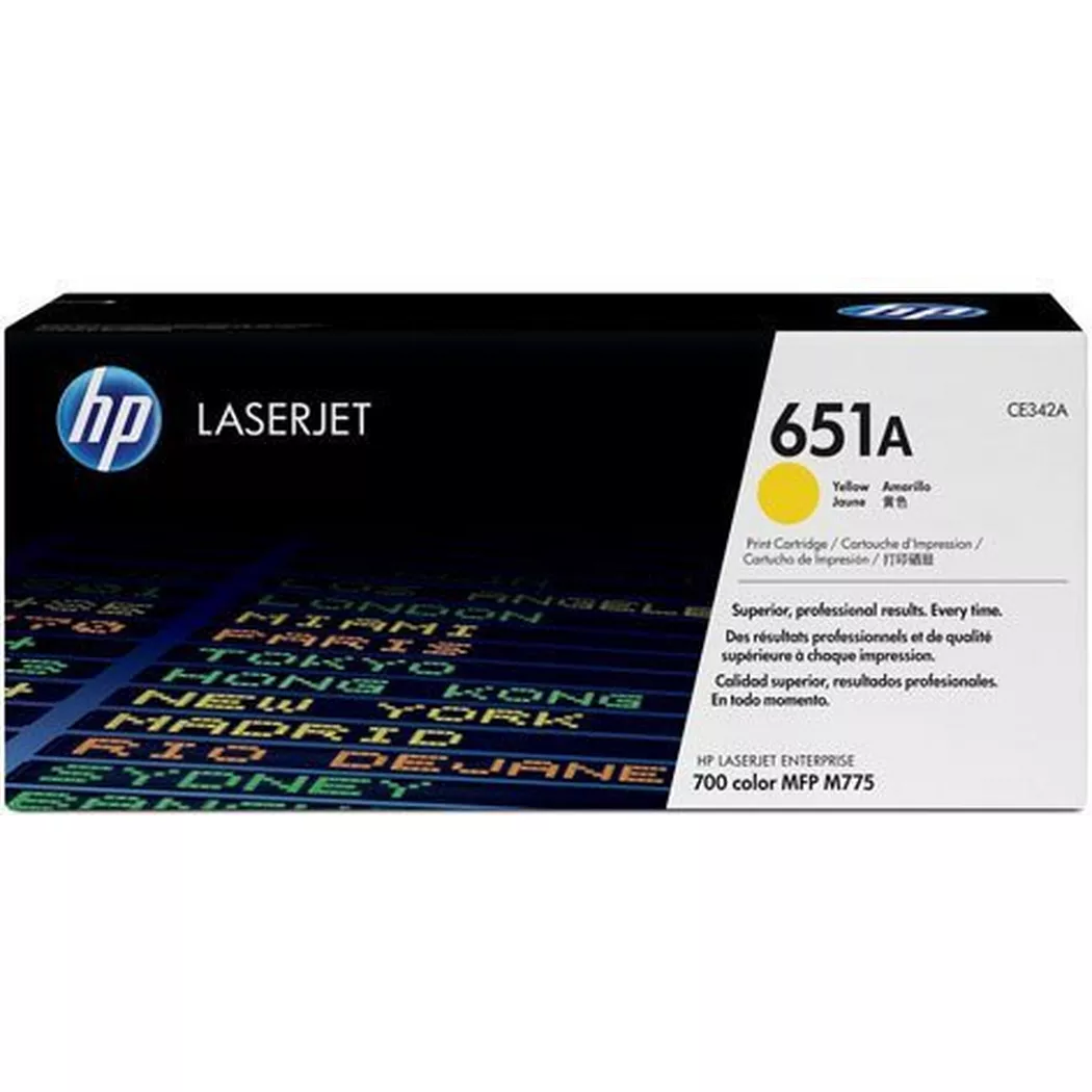 Hewlett-Packard – HP Toner-Modul 651A yellow CE342A LJ Enterpr.700 M775 16’000 S., Schwarz, One Size