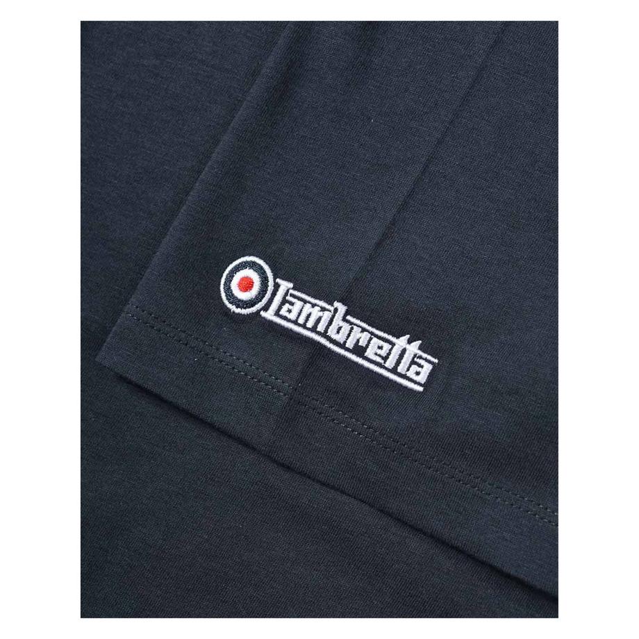 Lambretta T-Shirt Logo Rayure Poitrine  