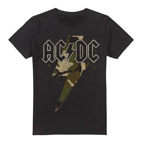 AC/DC ACDC Camouflage Lightning Bolt T-Shirt  
