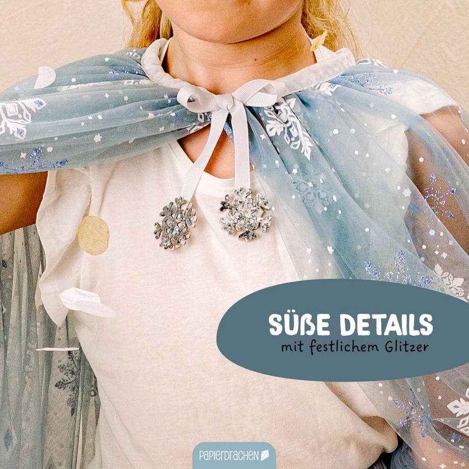 Papierdrachen  Tüll Cape mit Glitzer 