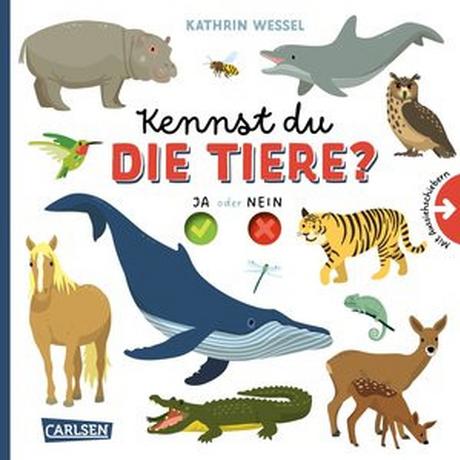 Kennst du die Tiere? Wessel, Kathrin (Illustrationen) Gebundene Ausgabe 