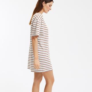 SO'HOME Chemise de Nuit Rayée en Jersey de Coton  