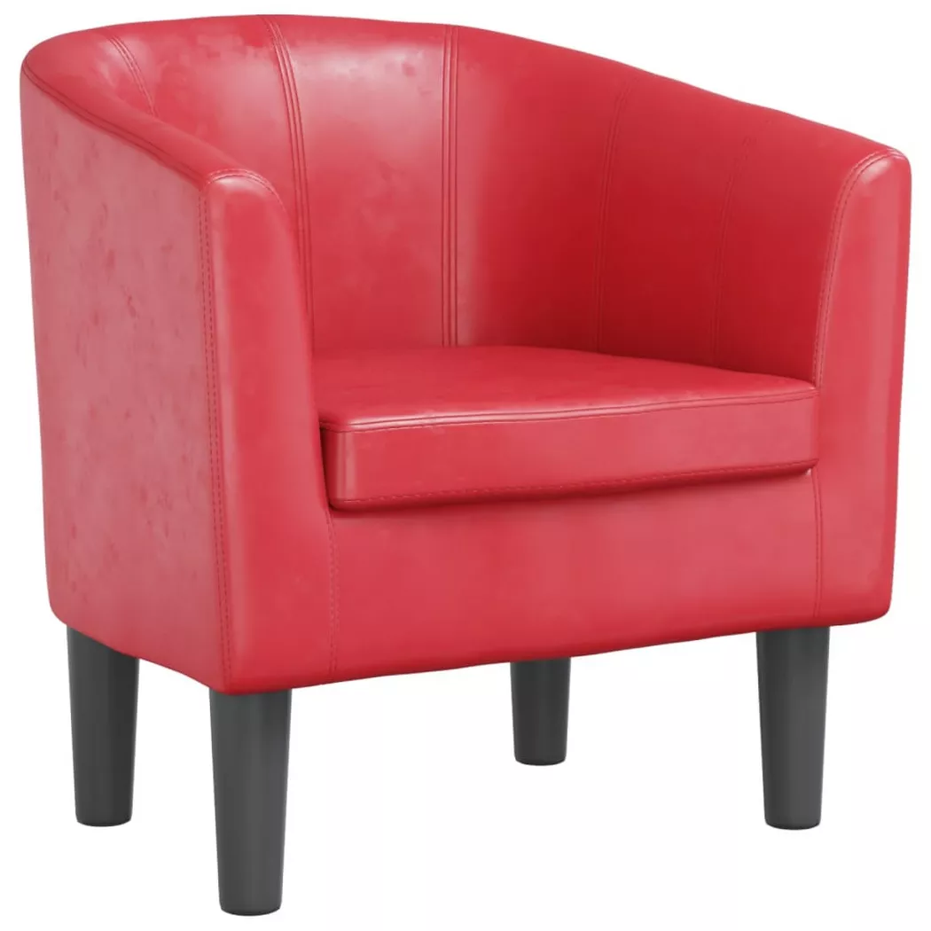 vidaXL Fauteuil rouge similicuir356490