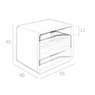 ANGEL CERDA Nachttisch Nussbaum undes Holz  