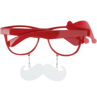 Tectake  Spassbrille Weihnachtsmann mit Schnurrbart 